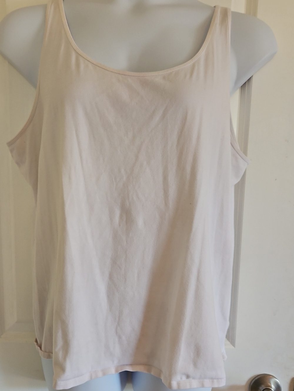 4 Tank Tops, Duluth Trading Co. 2 Gray, 1 White, & 1 Black Scoop Neck Tank Top